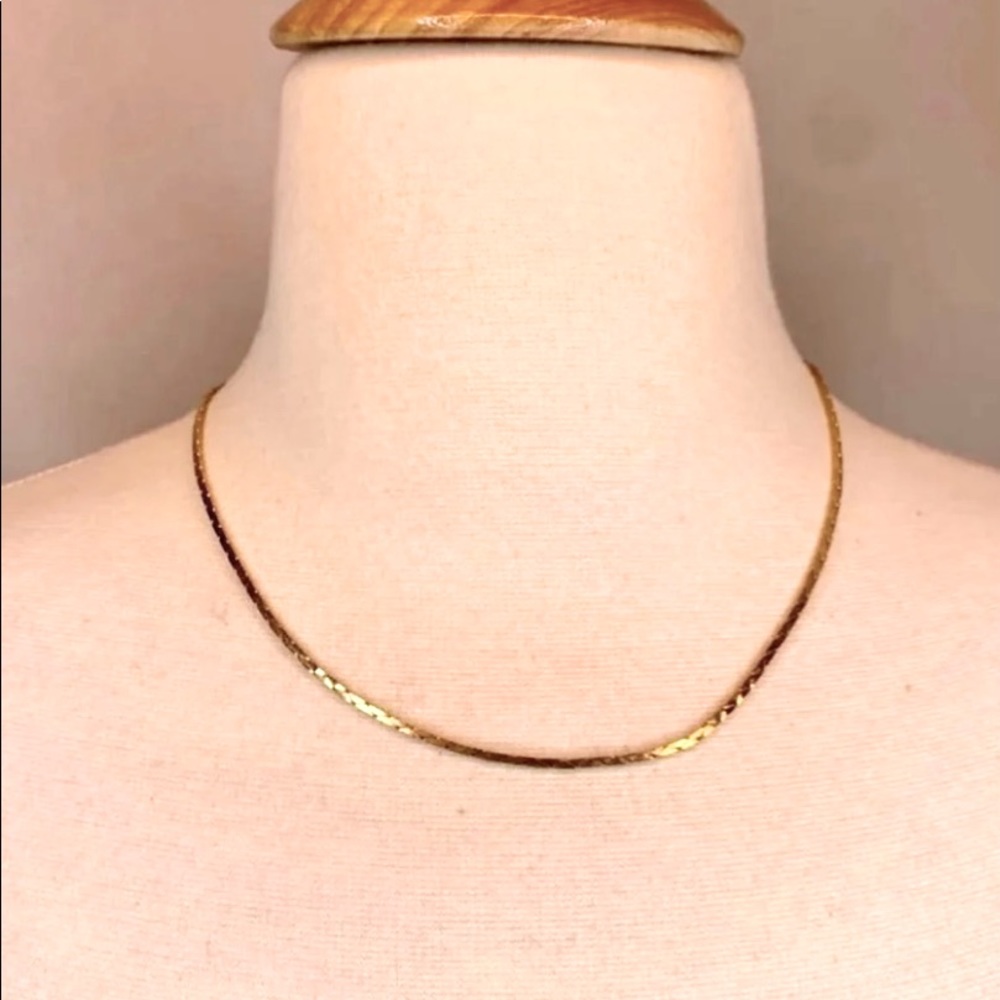 Vintage Simple 14K Gold Plated‎ Necklace